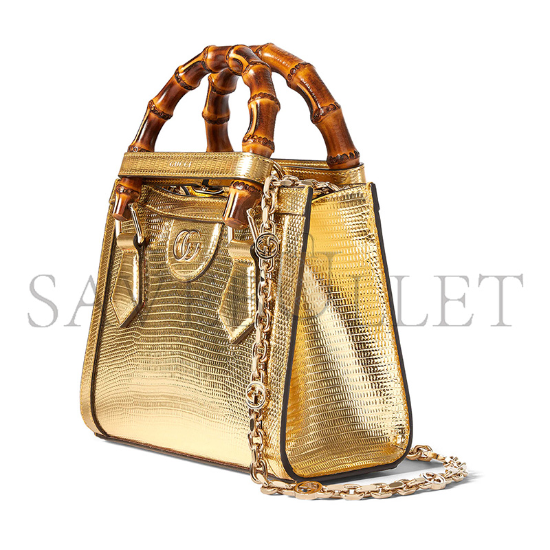 GUCCI DIANA LIZARD SMALL TOTE BAG 707449 (20*16*10cm) GUCCI DIANA LIZARD SMALL TOTE BAG 707449 (20*16*10cm)